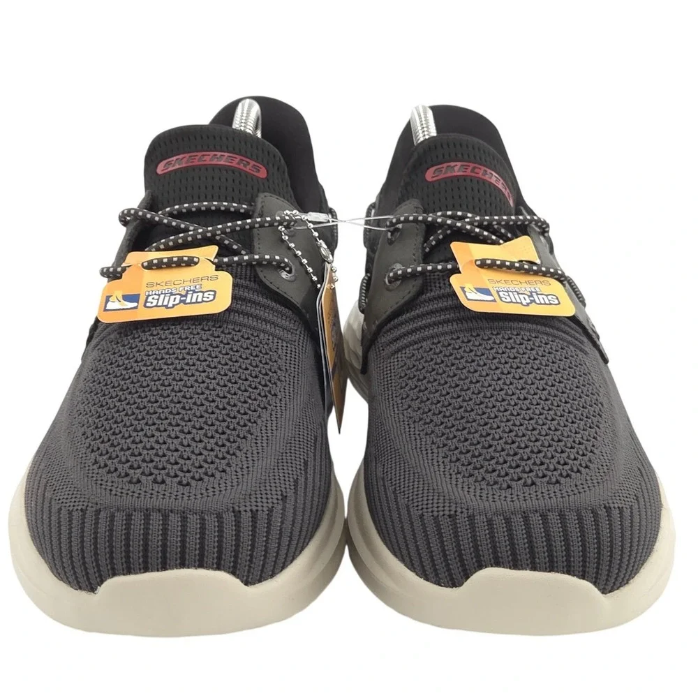 Skechers Lawson Parasail Sneaker Men 10 Gray Black Slip-Ins Boat Casual Shoe NEW
